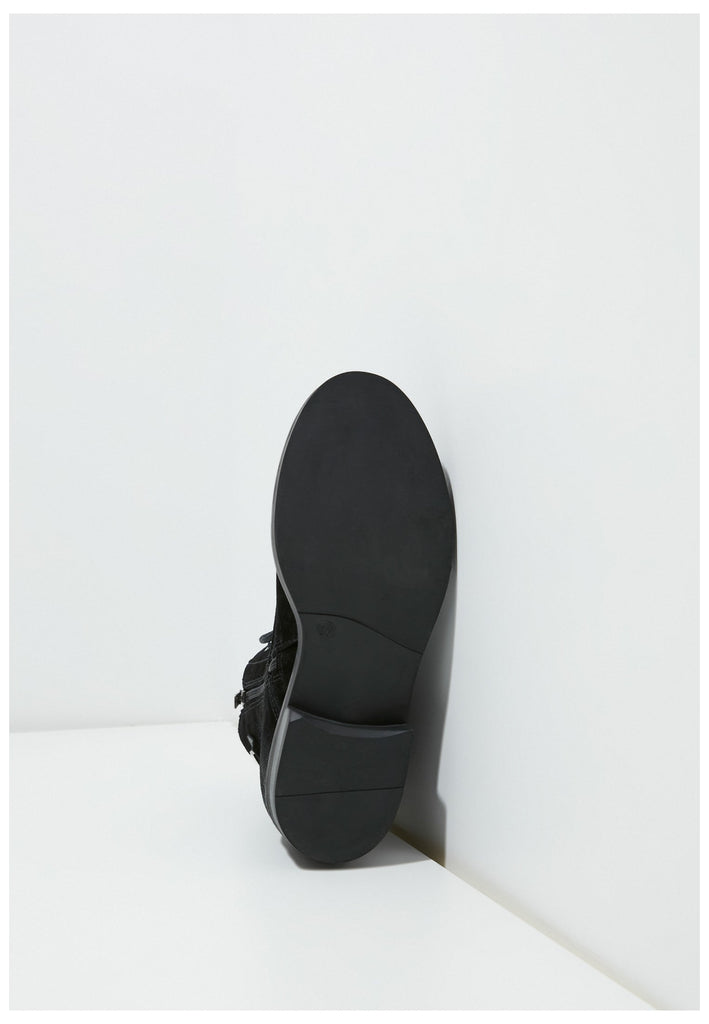 Inuovo Stiefelette Veloursleder Schwarz