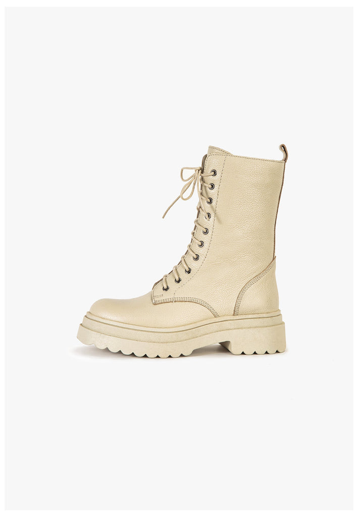 Stiefeletten Inuovo Stiefelette Leder Beige
