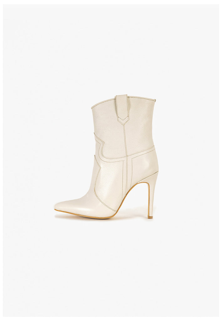 Stiefeletten Inuovo Stiefelette Leder Beige