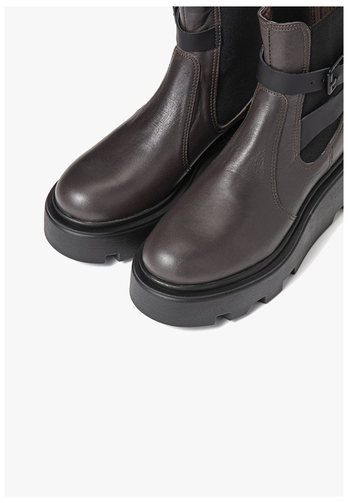 Stiefeletten Inuovo Stiefelette Leder Coffee