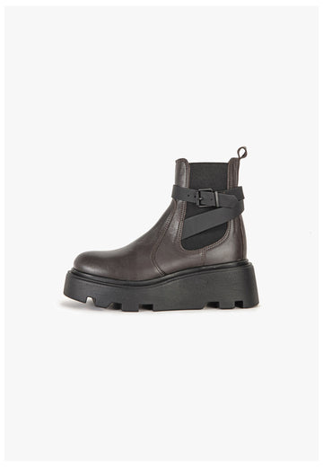 Stiefeletten Inuovo Stiefelette Leder Coffee