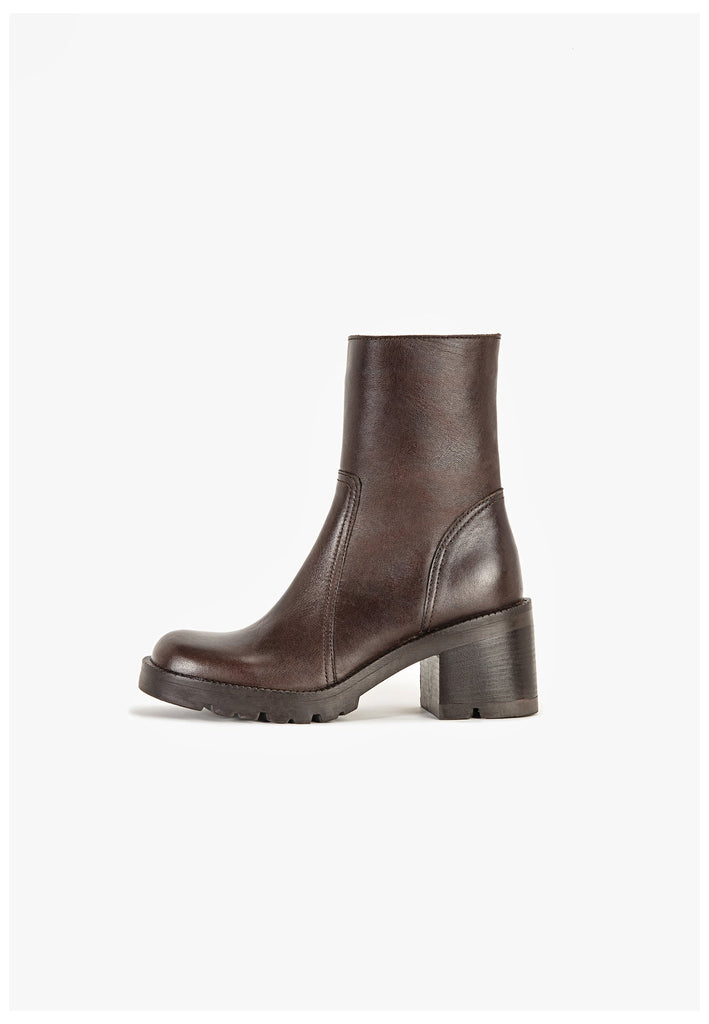 Stiefeletten Inuovo Stiefelette Leder Coffee