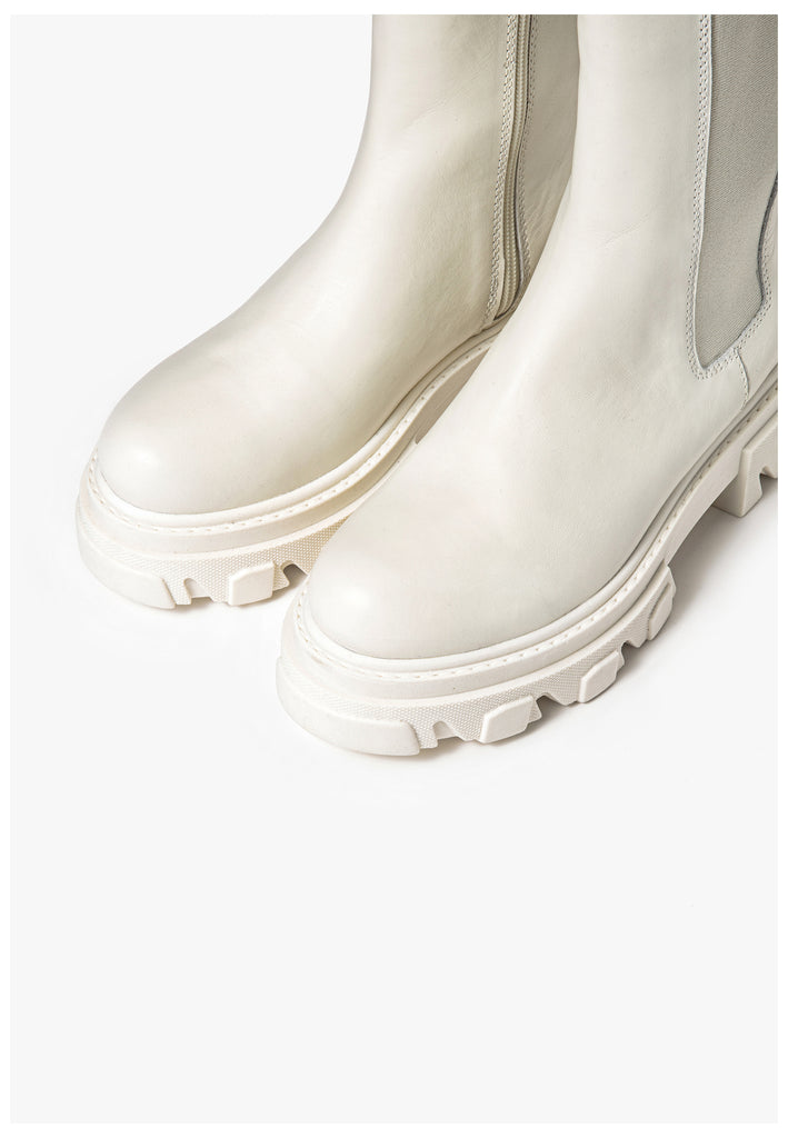 Stiefeletten Inuovo Stiefelette Leder Creme