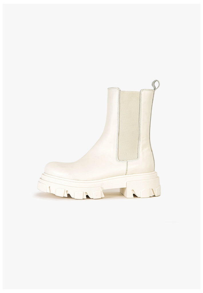 Stiefeletten Inuovo Stiefelette Leder Creme