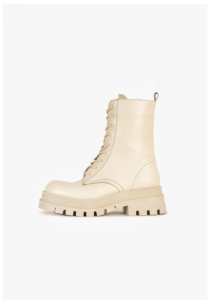 Stiefeletten Inuovo Stiefelette Leder Creme