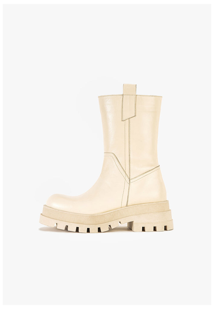 Stiefeletten Inuovo Stiefelette Leder Creme