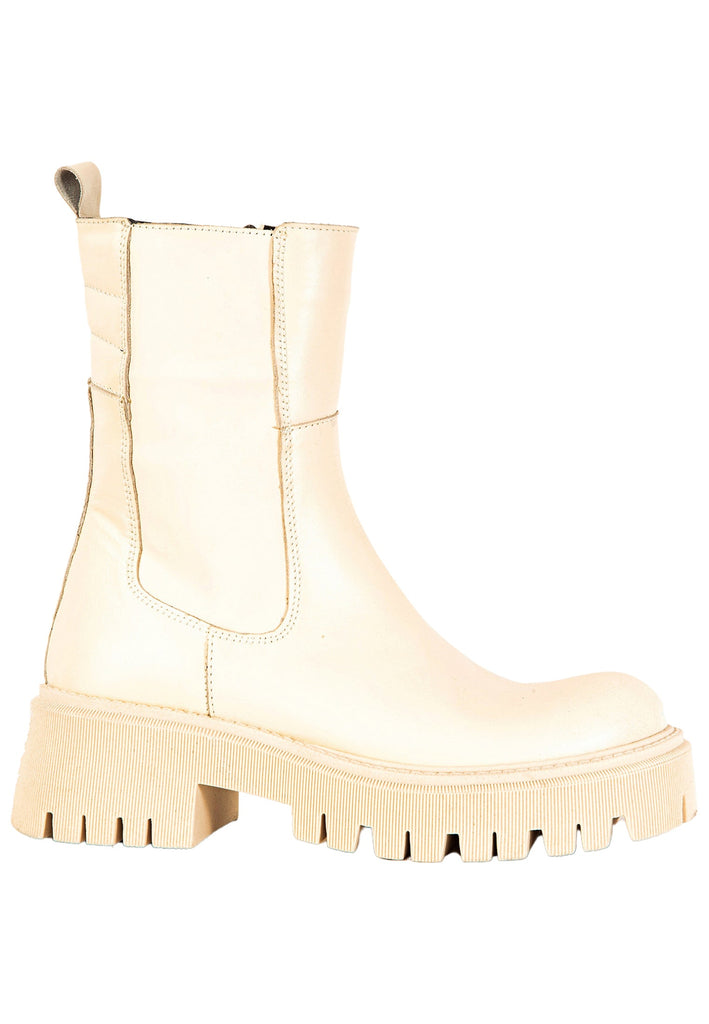 Stiefeletten Inuovo Stiefelette Leder Creme