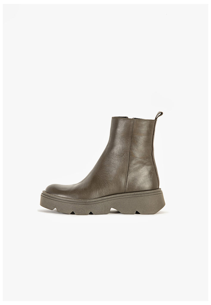 Stiefeletten Inuovo Stiefelette Leder Khaki