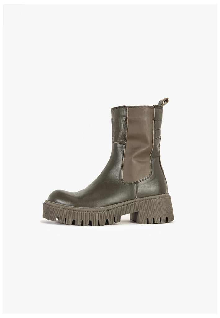 Stiefeletten Inuovo Stiefelette Leder Khaki