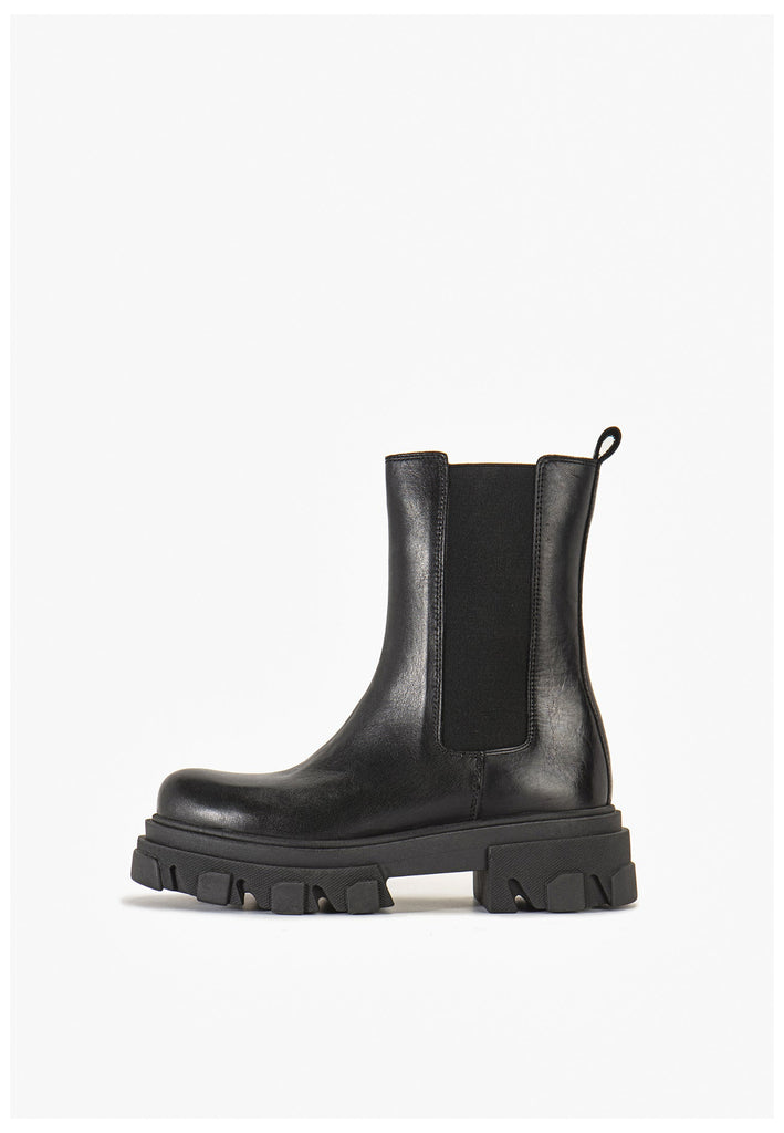 Stiefeletten Inuovo Stiefelette Leder Schwarz