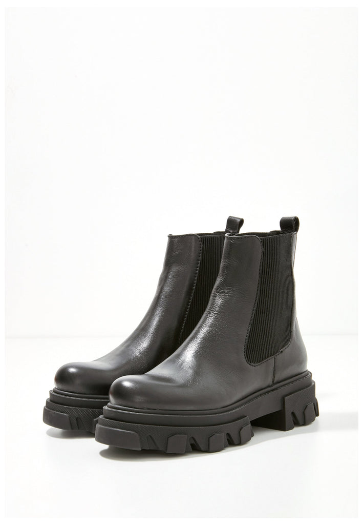 Stiefeletten Inuovo Stiefelette Leder Schwarz