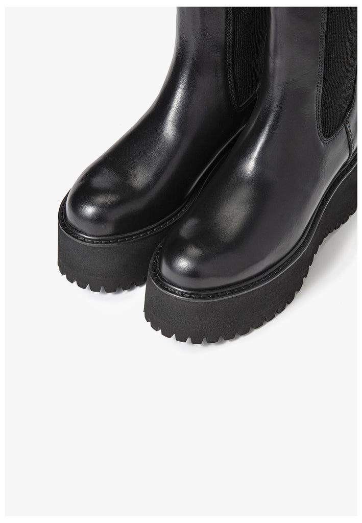 Stiefeletten Inuovo Stiefelette Leder Schwarz