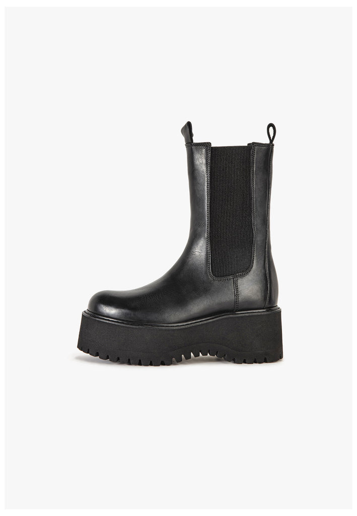 Stiefeletten Inuovo Stiefelette Leder Schwarz