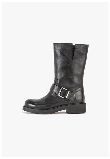 Stiefeletten Inuovo Stiefelette Leder Schwarz