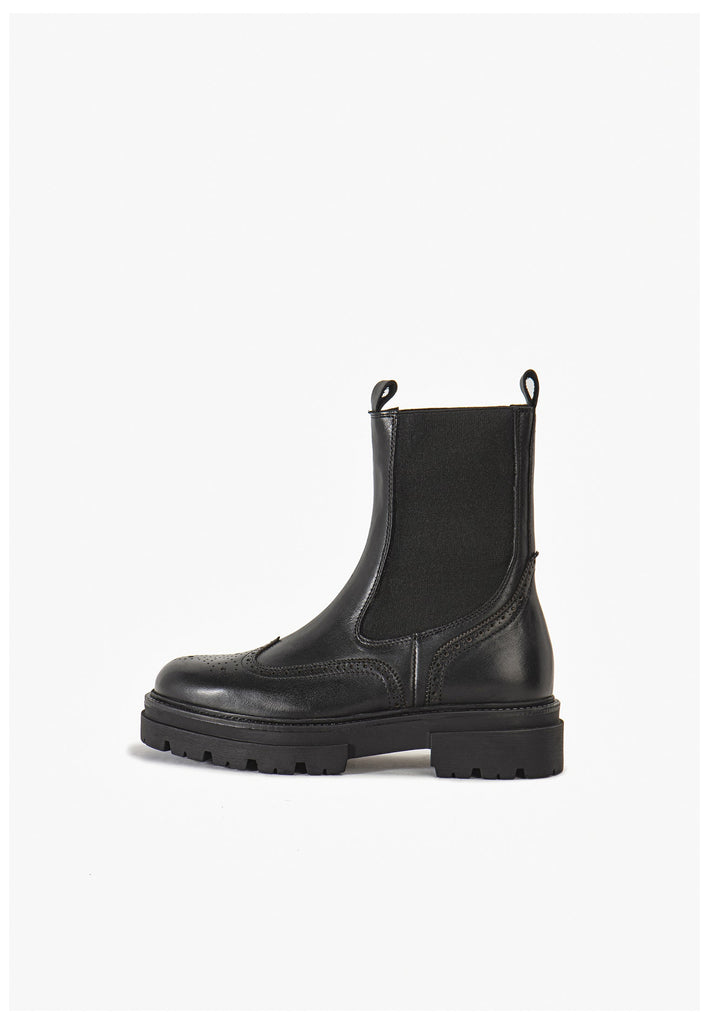 Stiefeletten Inuovo Stiefelette Leder Schwarz