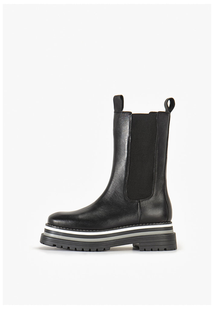Stiefeletten Inuovo Stiefelette Leder Schwarz