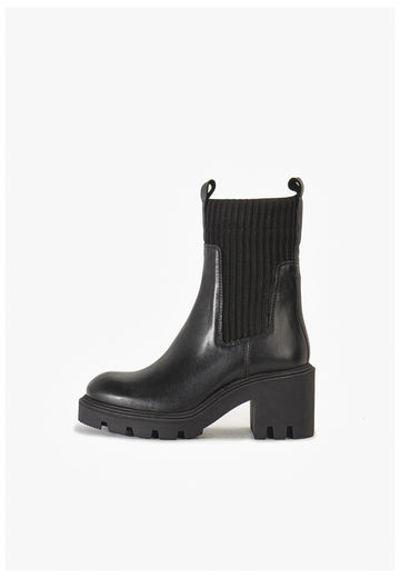 Stiefeletten Inuovo Stiefelette Leder Schwarz