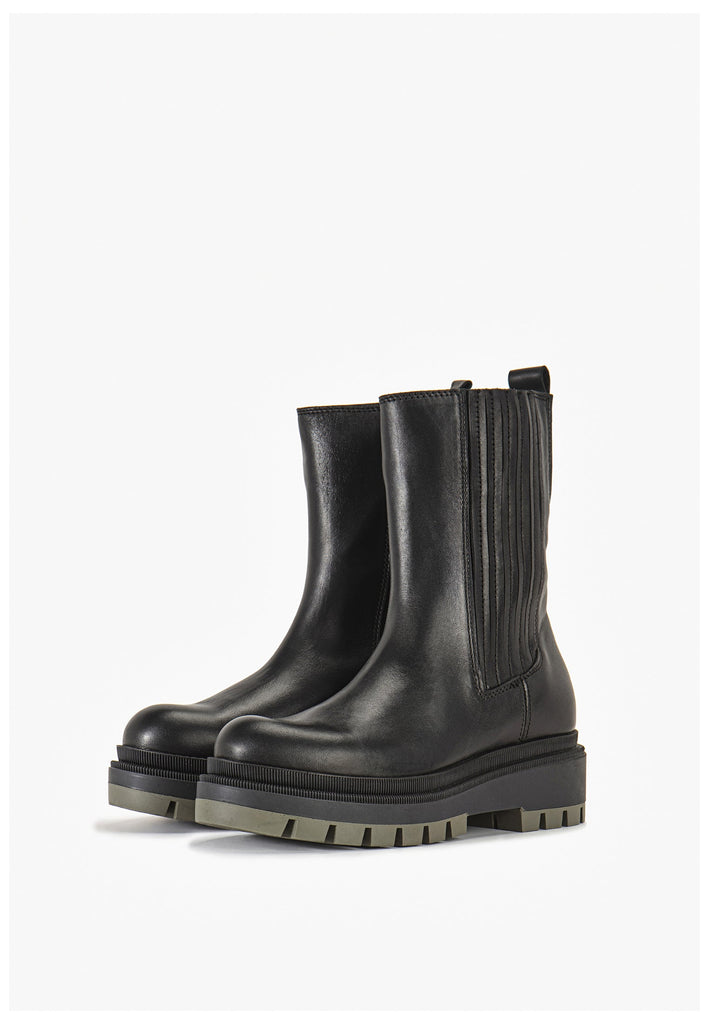 Stiefeletten Inuovo Stiefelette Leder Schwarz