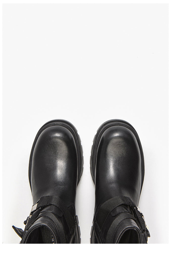 Stiefeletten Inuovo Stiefelette Leder Schwarz