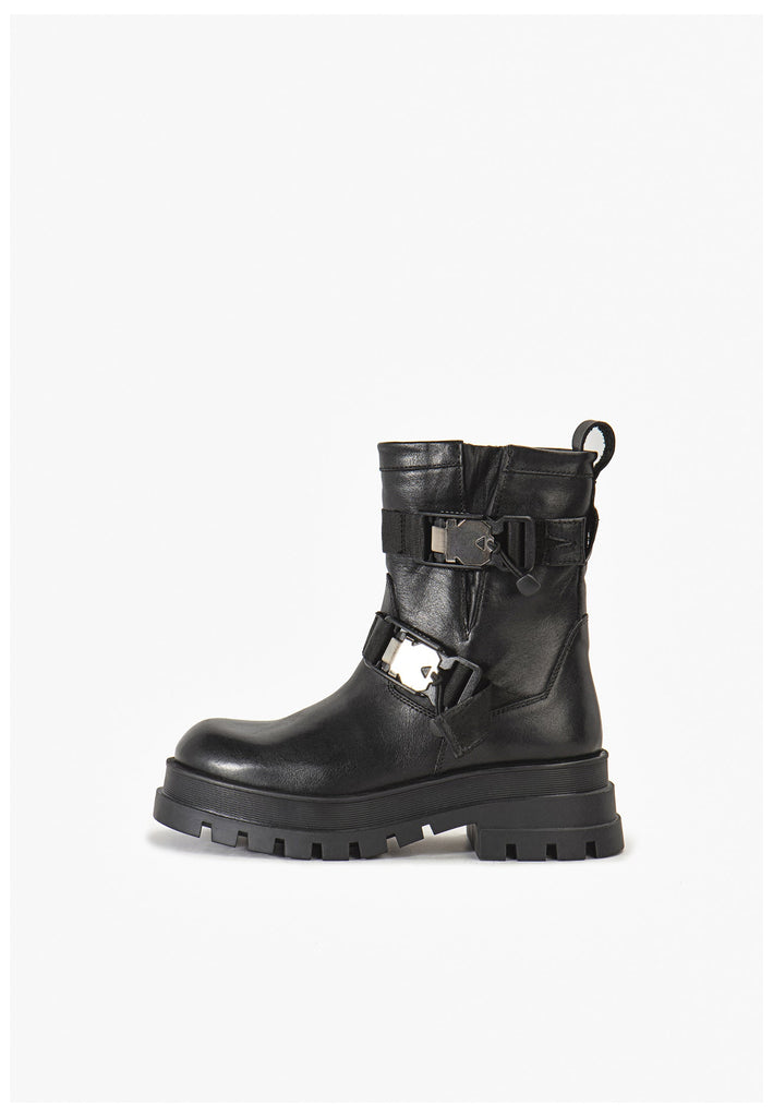 Stiefeletten Inuovo Stiefelette Leder Schwarz