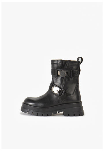 Stiefeletten Inuovo Stiefelette Leder Schwarz