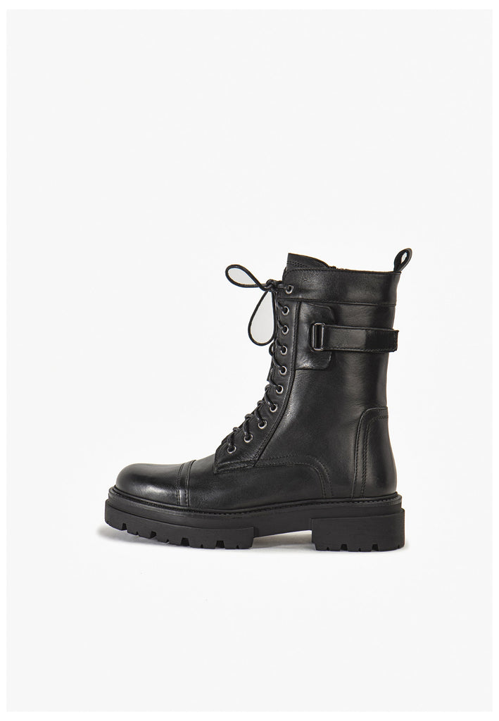 Stiefeletten Inuovo Stiefelette Leder Schwarz