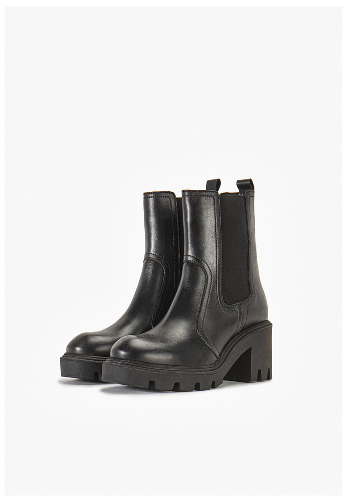 Stiefeletten Inuovo Stiefelette Leder Schwarz