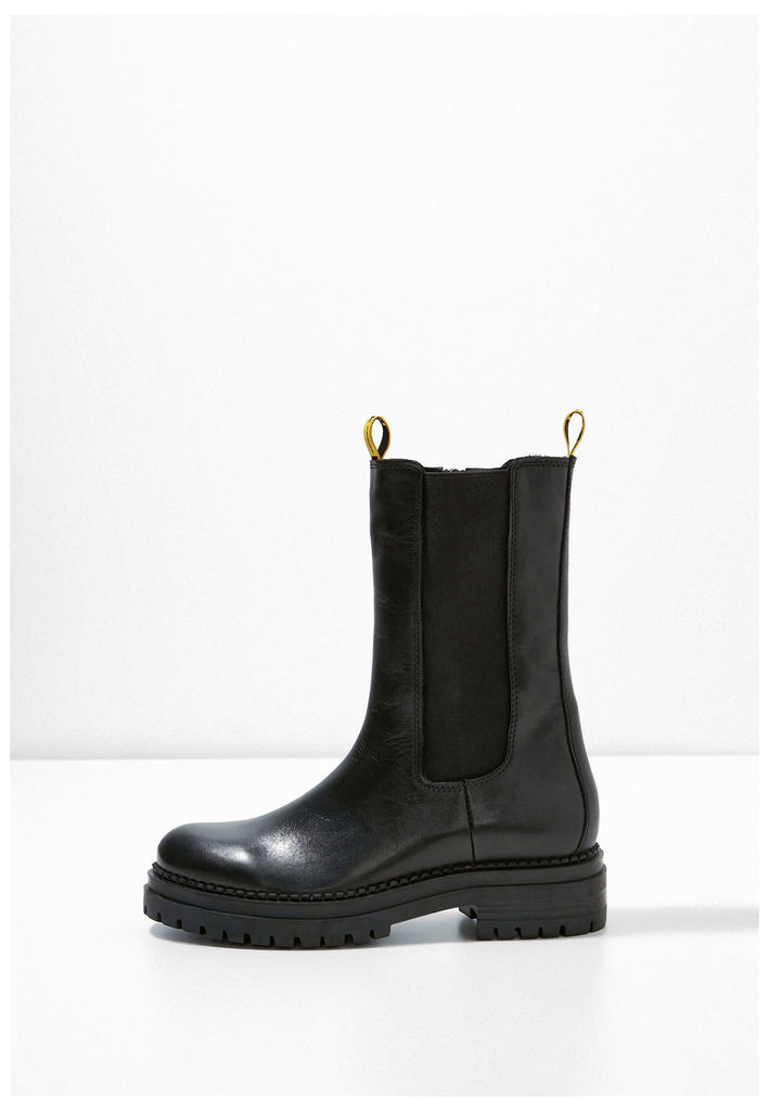 Stiefeletten Inuovo Stiefelette Leder Schwarz