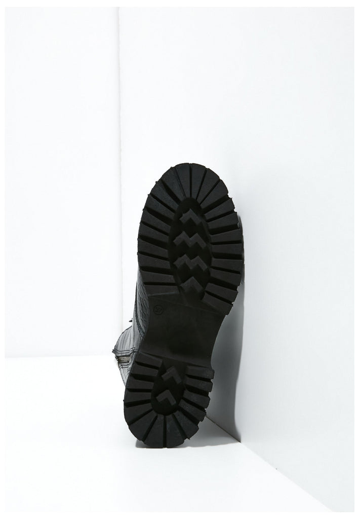 Stiefeletten Inuovo Stiefelette Leder Schwarz