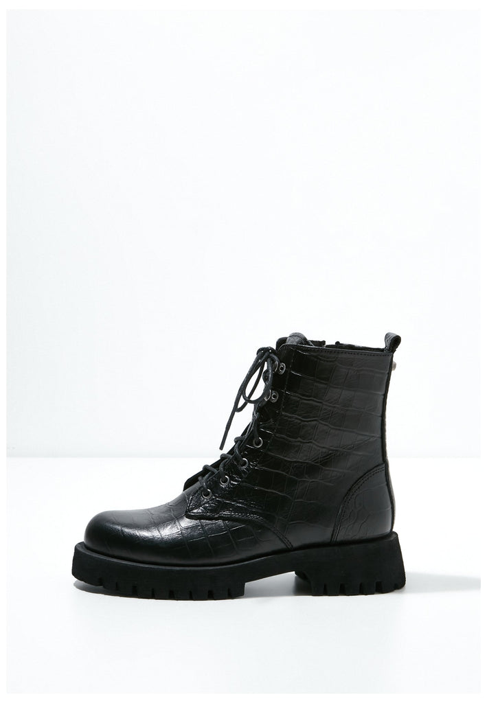 Stiefeletten Inuovo Stiefelette Leder Schwarz