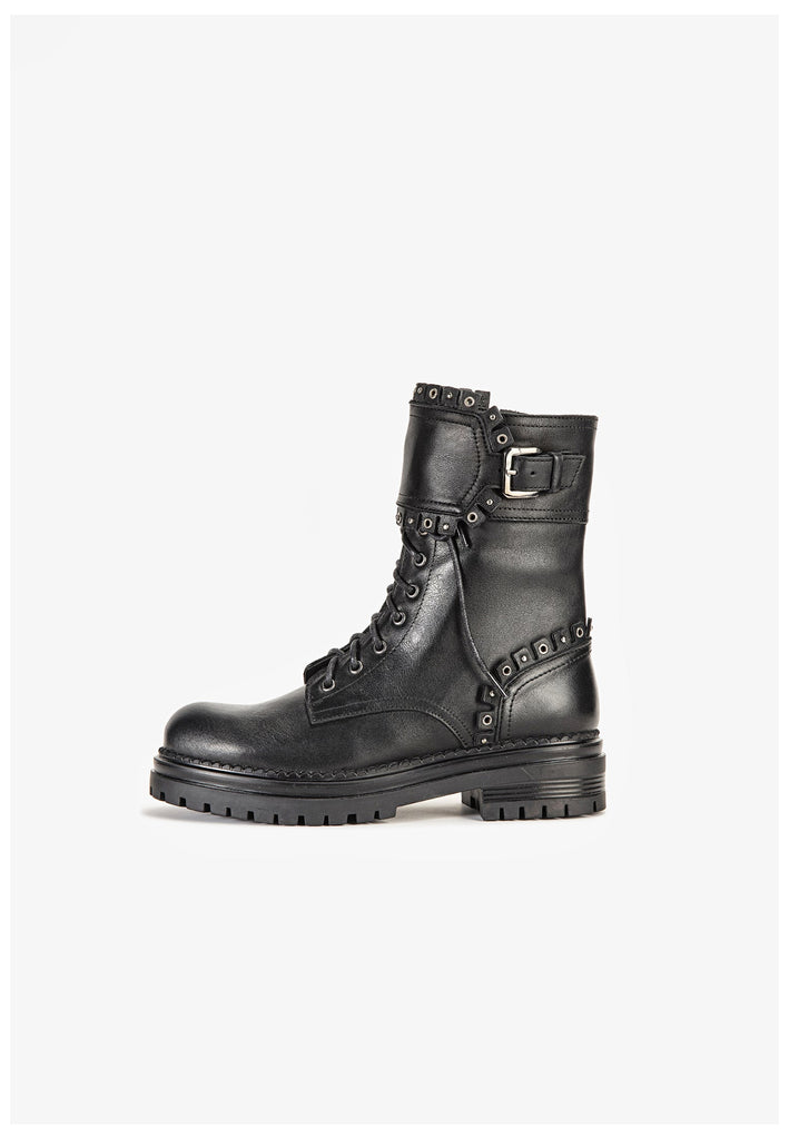 Stiefeletten Inuovo Stiefelette Leder Schwarz
