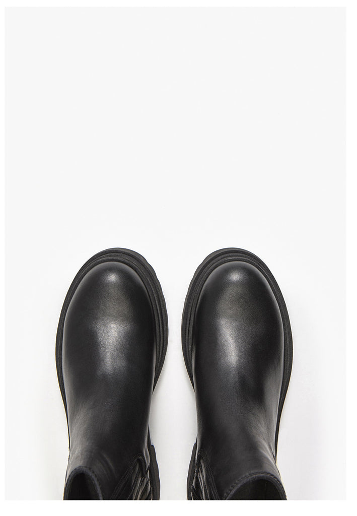 Stiefeletten Inuovo Stiefelette Leder Schwarz