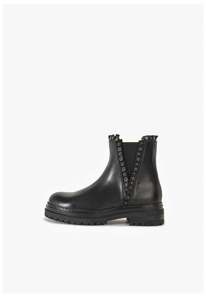 Stiefeletten Inuovo Stiefelette Leder Schwarz