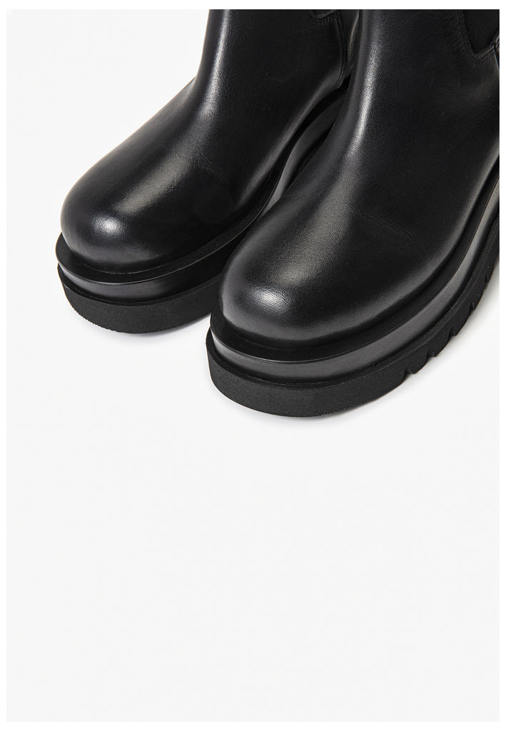 Stiefeletten Inuovo Stiefelette Leder Schwarz