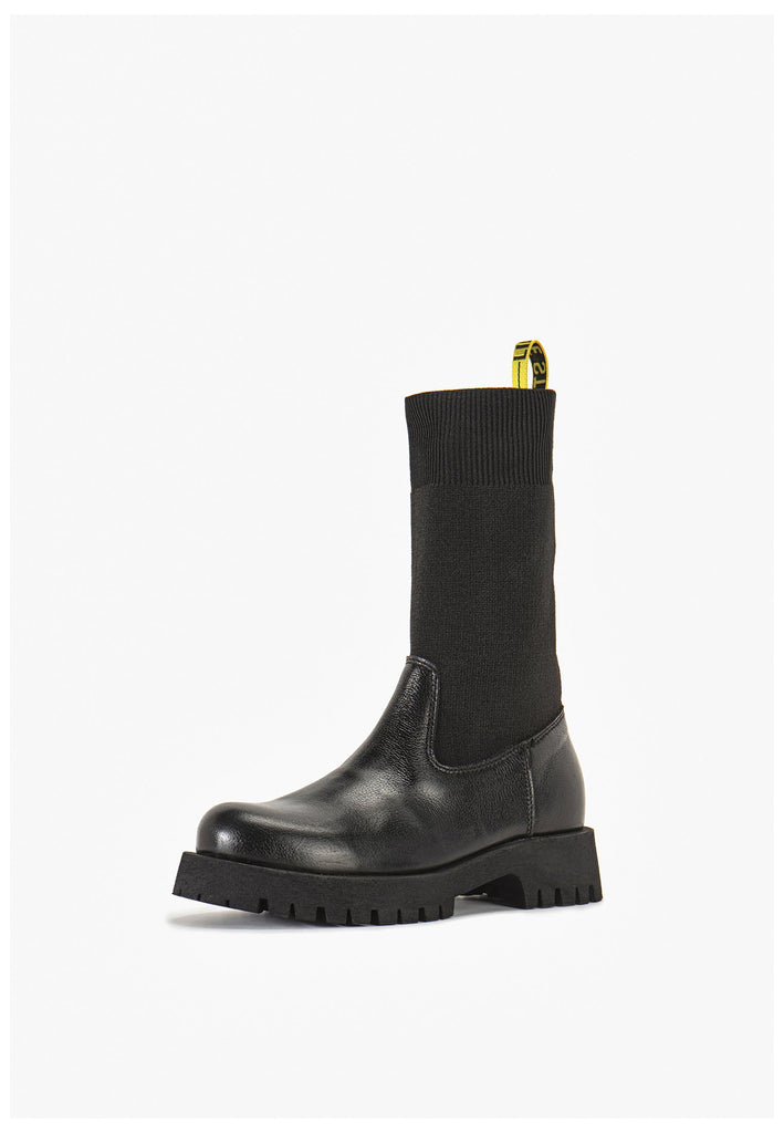 Stiefeletten Inuovo Stiefelette Leder Schwarz