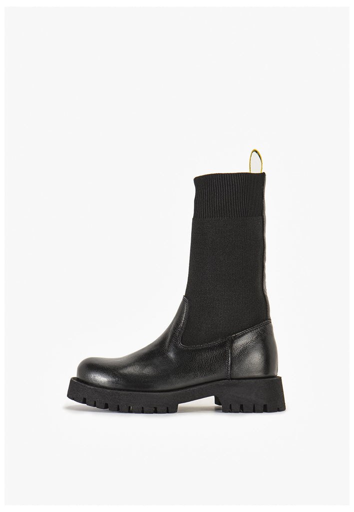 Stiefeletten Inuovo Stiefelette Leder Schwarz