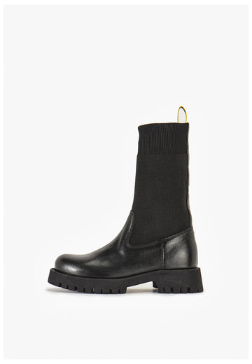 Stiefeletten Inuovo Stiefelette Leder Schwarz