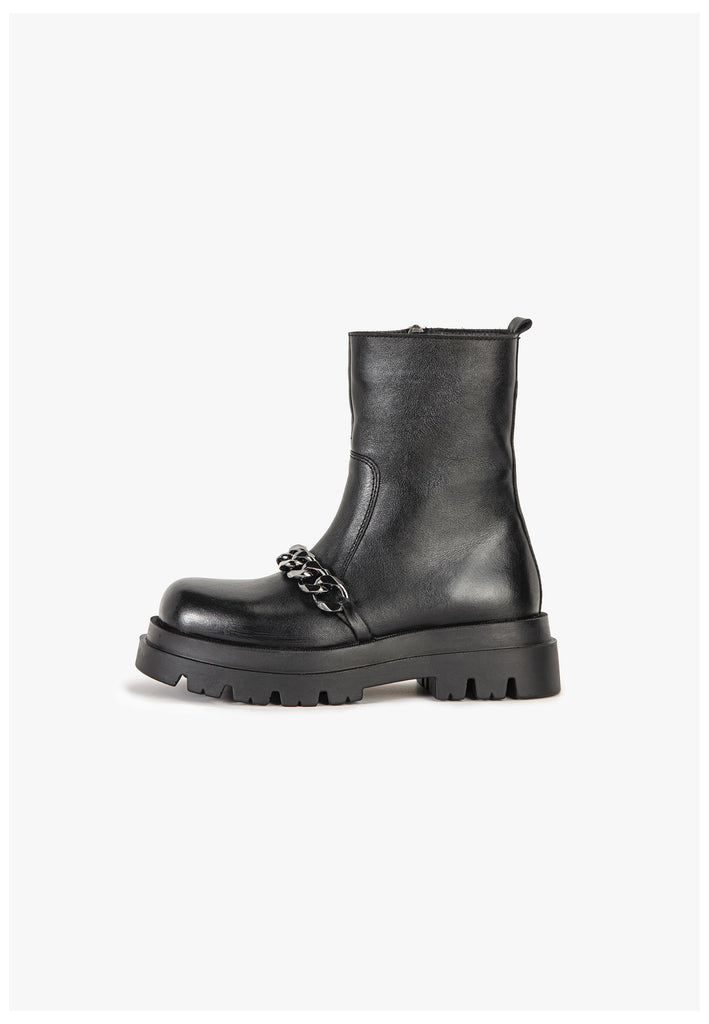 Stiefeletten Inuovo Stiefelette Leder Schwarz
