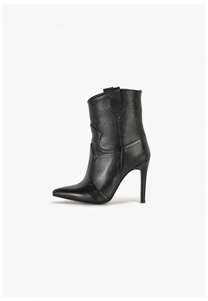 Stiefeletten Inuovo Stiefelette Leder Schwarz