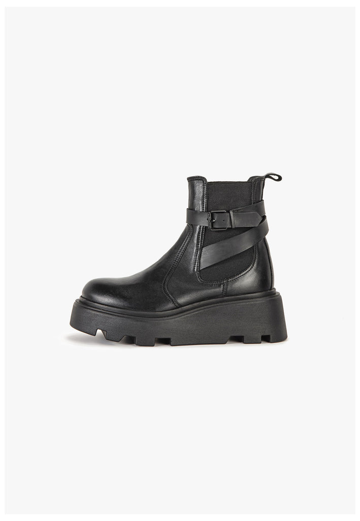 Stiefeletten Inuovo Stiefelette Leder Schwarz