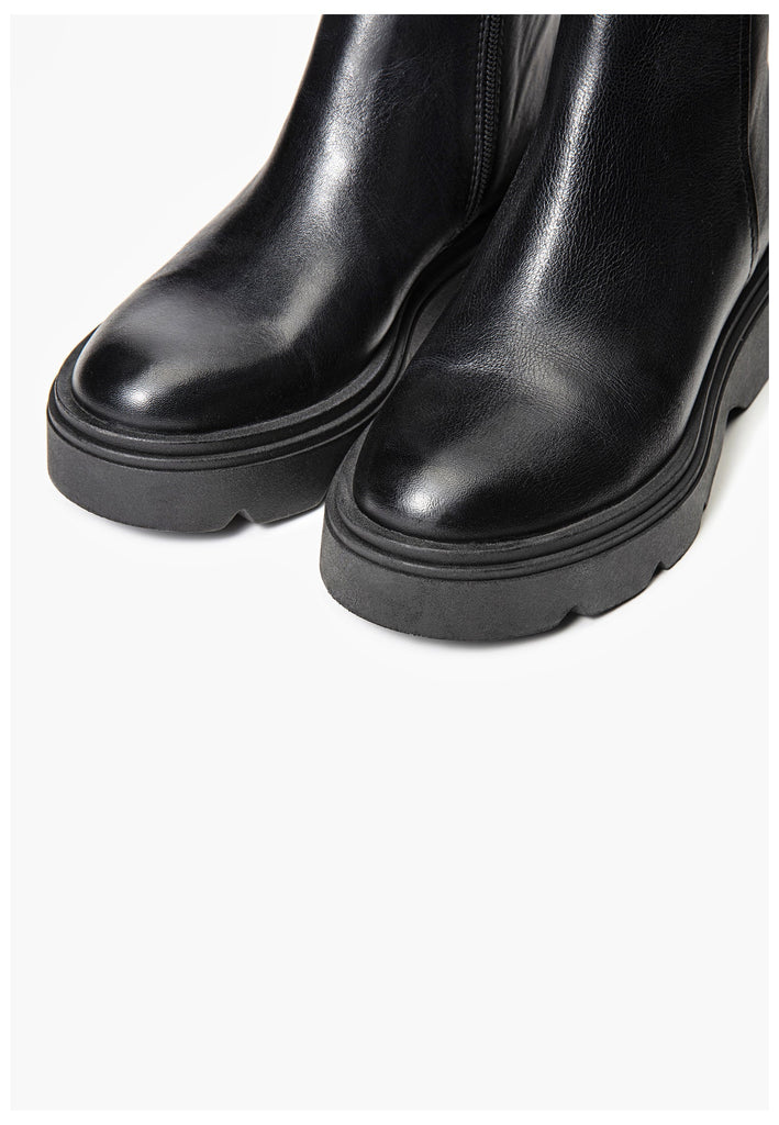 Stiefeletten Inuovo Stiefelette Leder Schwarz