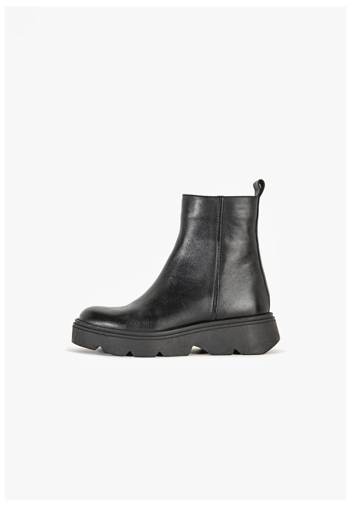 Stiefeletten Inuovo Stiefelette Leder Schwarz