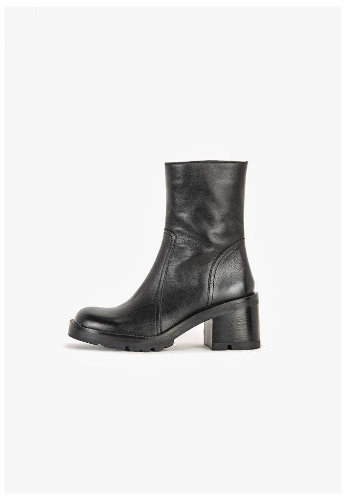 Stiefeletten Inuovo Stiefelette Leder Schwarz
