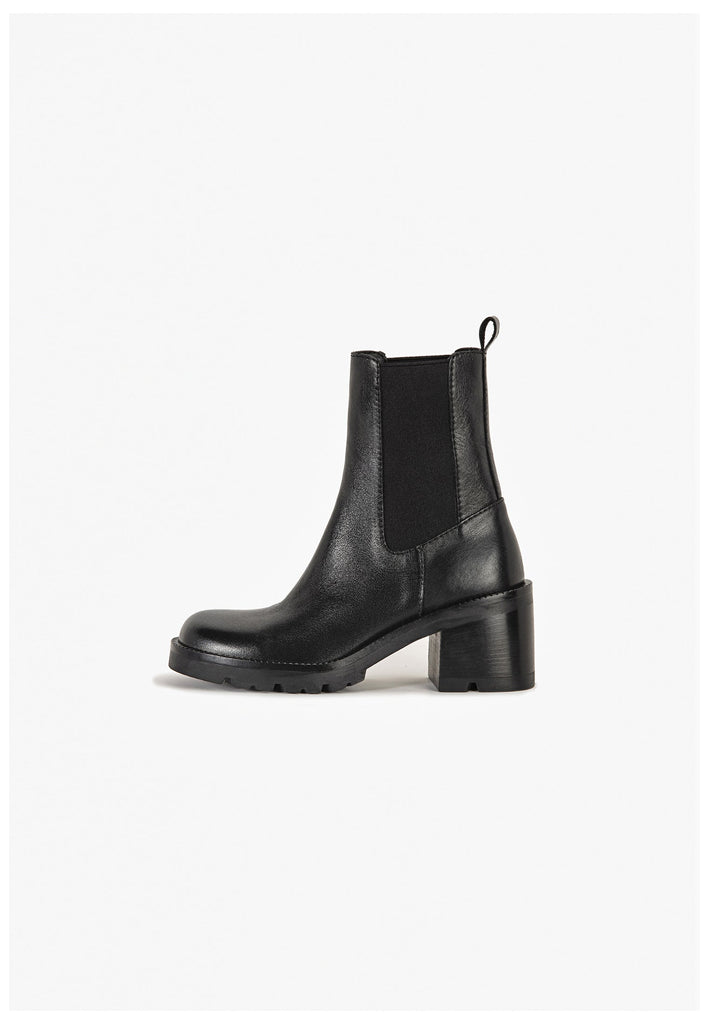 Stiefeletten Inuovo Stiefelette Leder schwarz