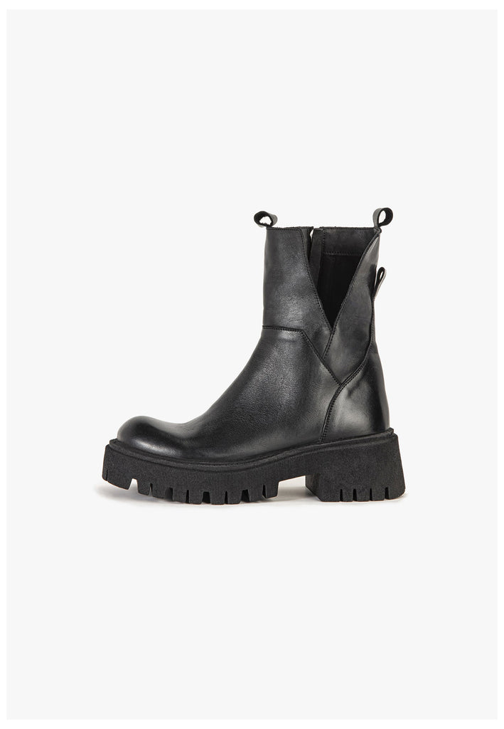 Stiefeletten Inuovo Stiefelette Leder Schwarz