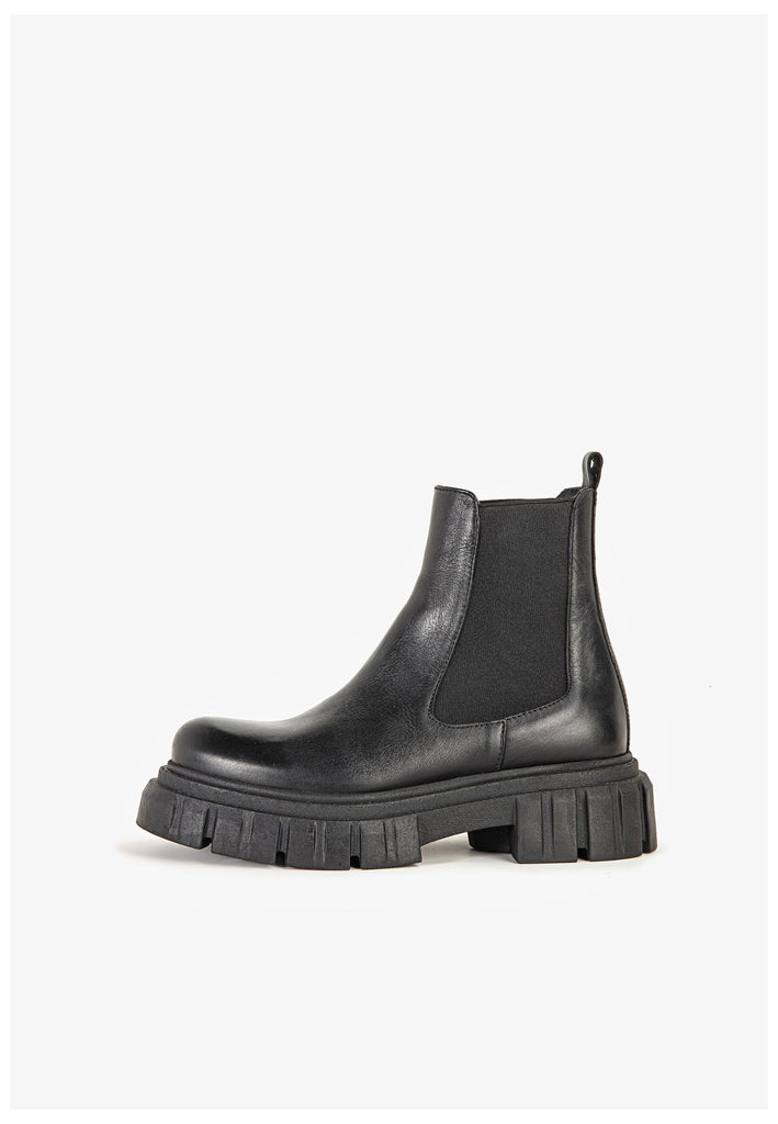 Stiefeletten Inuovo Stiefelette Leder Schwarz