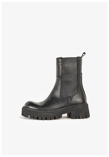 Stiefeletten Inuovo Stiefelette Leder Schwarz
