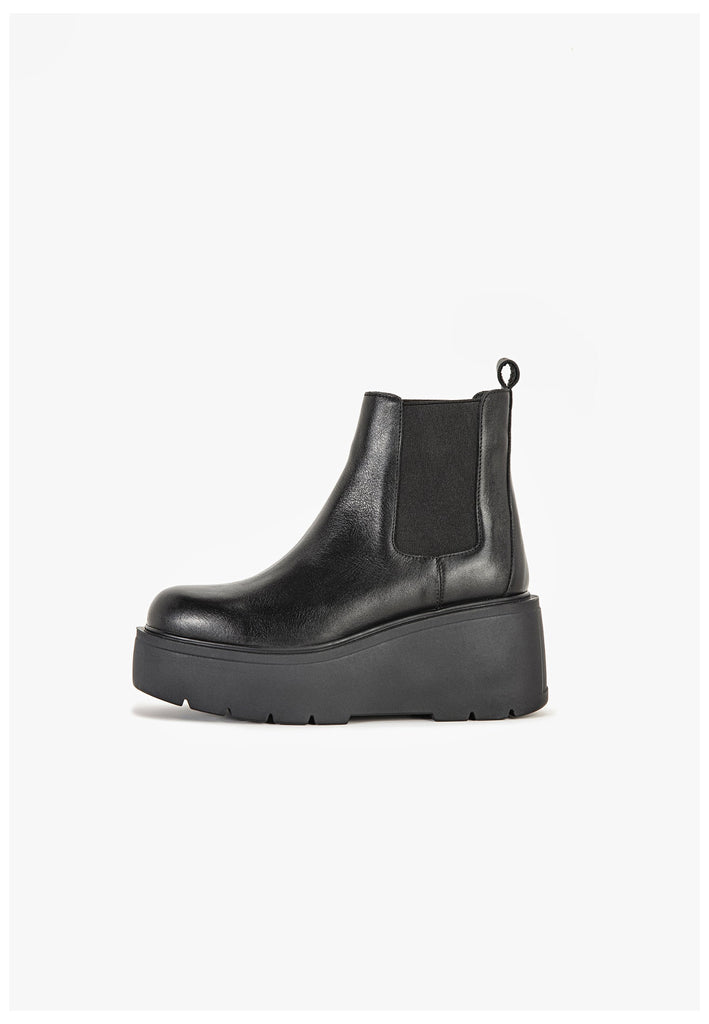Stiefeletten Inuovo Stiefelette Leder Schwarz