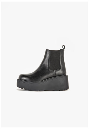 Stiefeletten Inuovo Stiefelette Leder Schwarz
