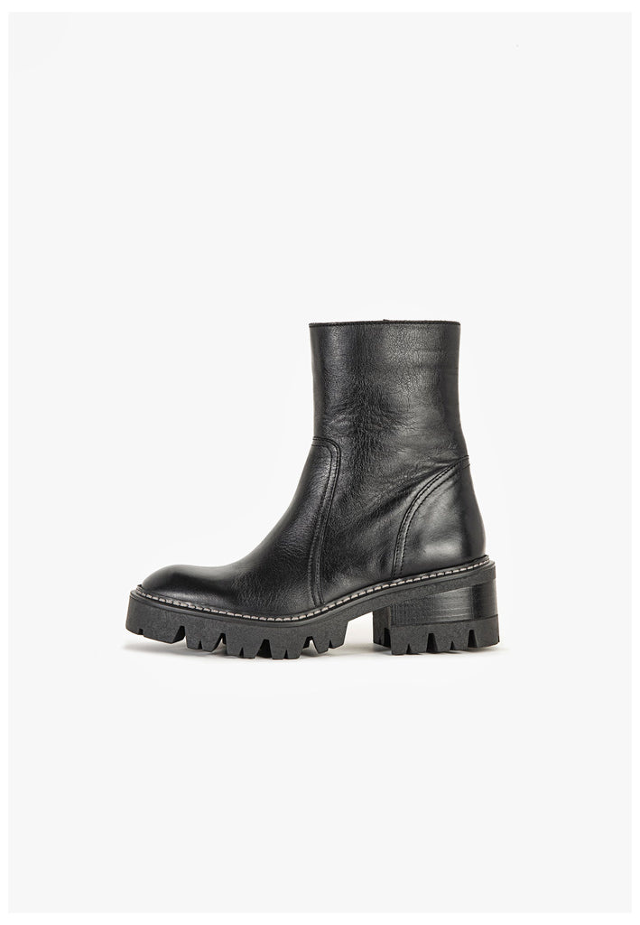 Stiefeletten Inuovo Stiefelette Leder Schwarz